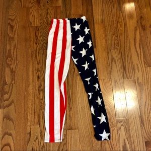 American flag leggings